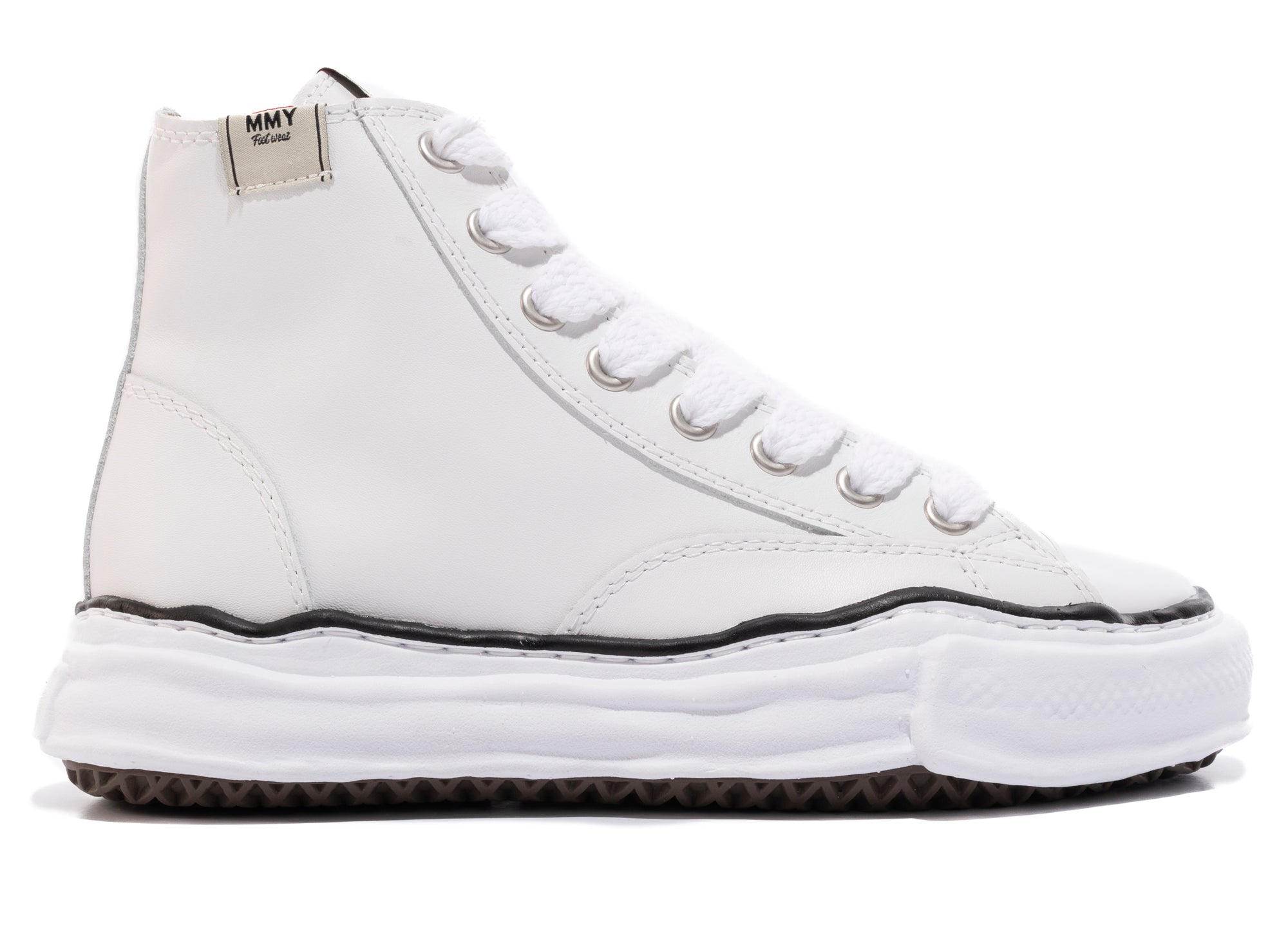 Maison Mihara Yasuhiro High Top Lace Up Sneaker in White – Oneness Boutique