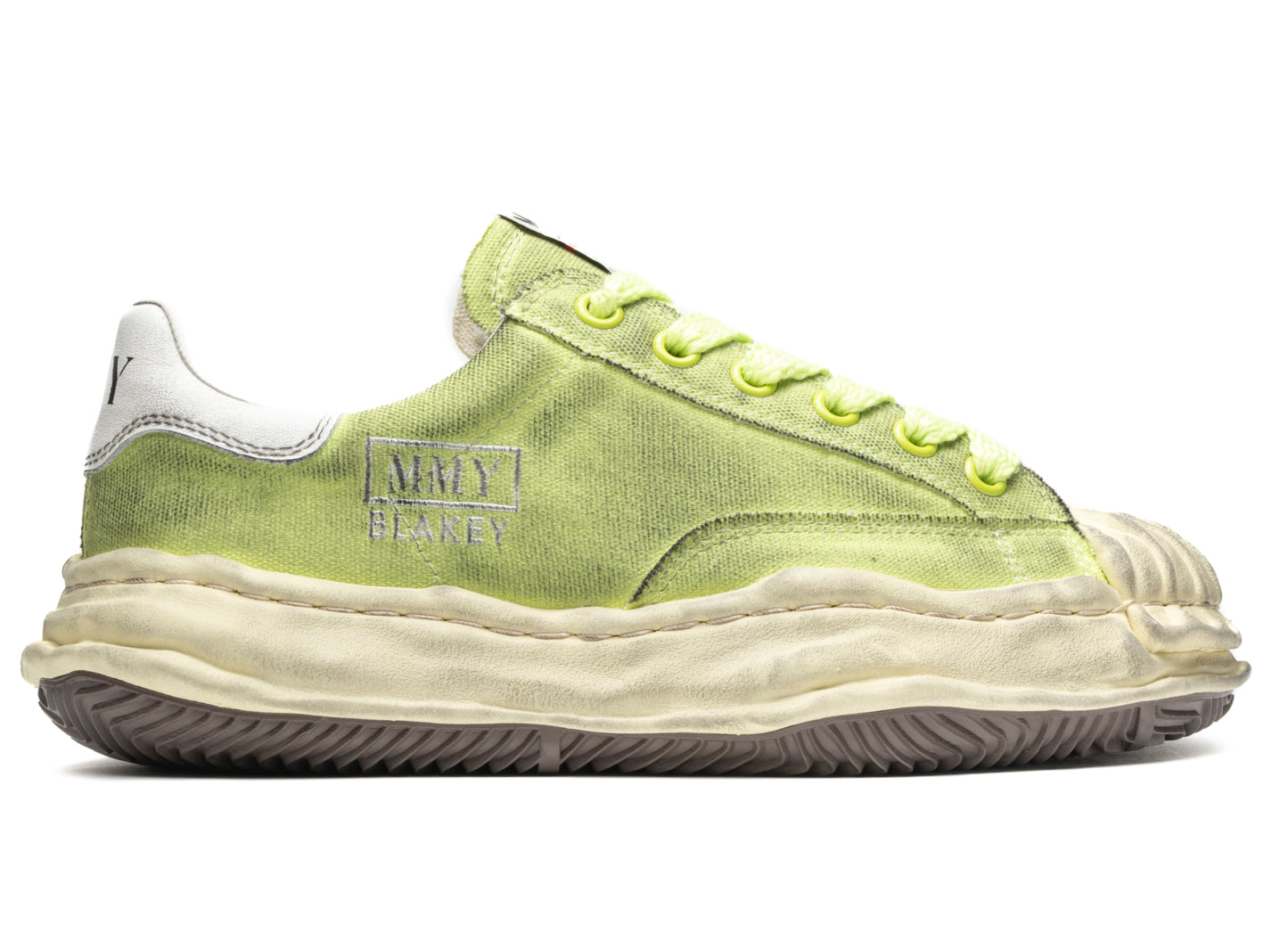 Maison Mihara Yasuhiro Blakey Low in Lime xld – Oneness Boutique