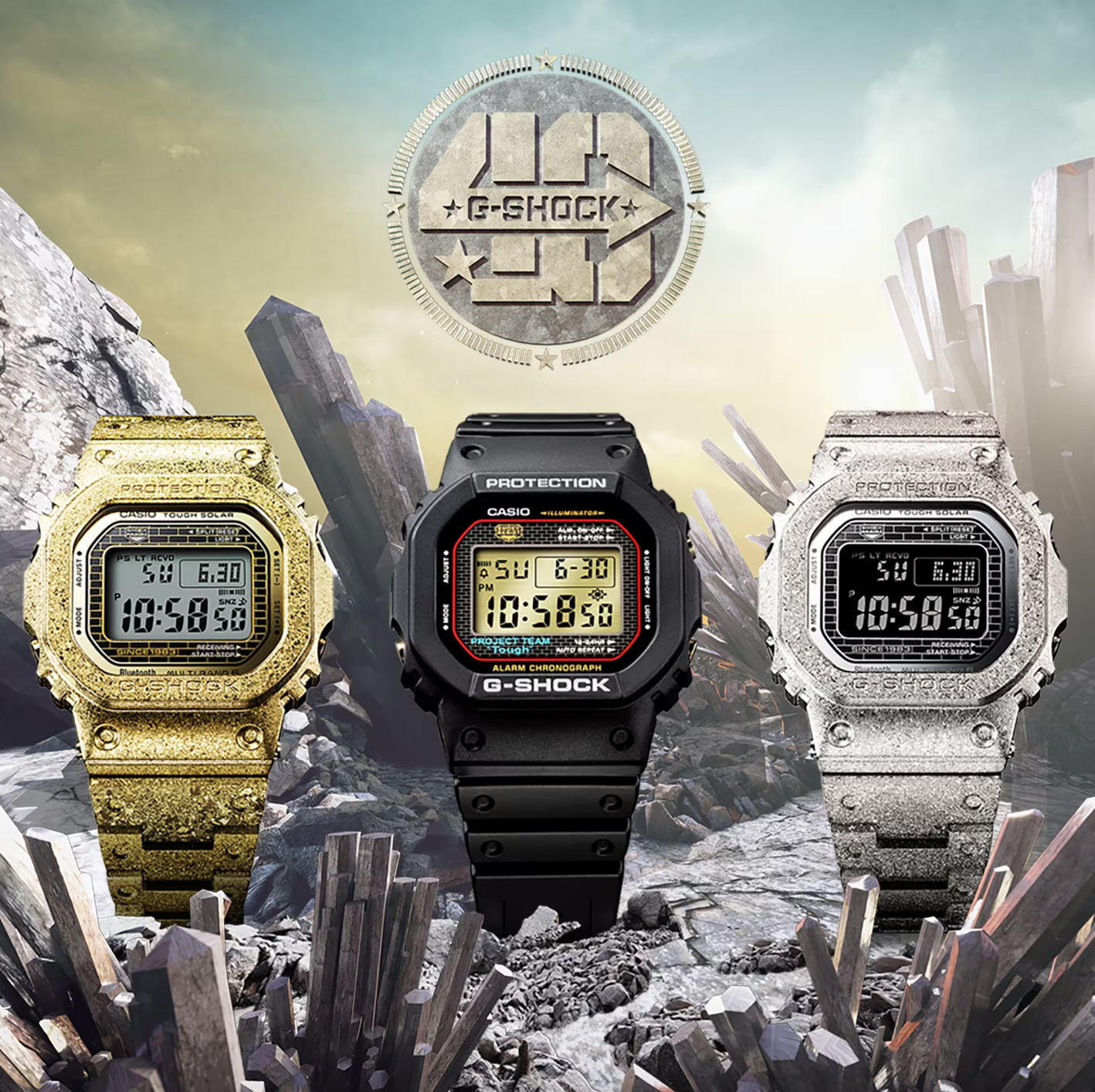 Casio G-Shock Digital 5000 Series '40th Anniversary Recrystallized